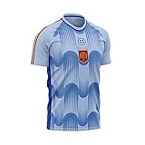 smartketing Camiseta Oficial Segunda equipación Selección Española de Fútbol, Juventud Unisex, Azul, S