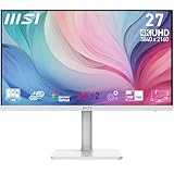 MSI Modern MD272UPHW Monitor Profesional UHD de 27' - Panel IPS de 3840 x 2160, 60 Hz, Montaje VESA, Ajustable en 4 direcciones - HDMI 2.0b, DisplayPort 1.4a, Tipo-C - Blanco