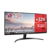 LG 29WP500-B - Monitor UltraWide Ultrapanorámico 29 pulgadas, 21:9, Panel IPS: 2560x1080, 250cd/m², 1000:1, sRGB superior al 99%, diag. 73cm, entr: HDMIx2, Inclinación Ajustable, Color Negro