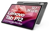 Lenovo Tab P12 - Tablet de 12.7' 3K (MediaTek Dimensity 7050, 8 GB de RAM, 128 GB ampliables hasta 1 TB, 4 Altavoces, WiFi 6 + Bluetooth 5.1, Android 13) Tab Pen Plus - Gris
