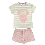 Minnie Mouse S0713349 Pajama Set, Beige, Rosa Pastel, 3 Años Girls