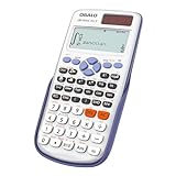 OSALO Calculadora científica 417, función 2 líneas, 10 + 2 dígitos, Pantalla escrita, calculadora Solar Ultraligera (OS 991ES Plus)