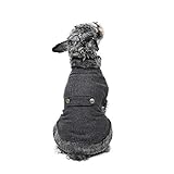 PAWZ Road Cuello de Piel sintética de Ropa para Perro pequeños, Mascota Abrigo de Invierno Super cálido y cómodo L