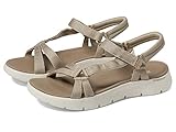 Skechers Sandalias Go Walk Flex SublimeGO WALK FLEX para mujer, Tela gris pardo, 38 EU