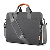 bagasin Bolsa de transporte para ordenador portátil de 15, 15.6 y 16 pulgadas, maletín de tela repelente al agua, cargador superior ligero, para negocios o escuela