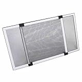 Mosquitero Extensible para Ventanas, 100-192 cm x 70 cm, Aluminio, Protección contra Insectos, Ajustable,Fácil Instalación, Reutilizable. (70x100-192cm)