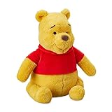 Disney Store: Peluche de Winnie The Pooh, 30 cm, Peluche en un Tejido Suave al Tacto con Detalles Bordados y la clásica Camiseta roja, Adecuado para Todas Las Edades