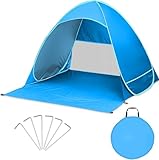Tienda de Campaña Playa Pop Up, UPF 50+, Tienda de Playa Anti UV Bebe Tiene Capacidad para 2-3 Personas, Refugio de Playa para ardín, Parque, 165 * 150 * 110cm