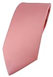 TigerTie Corbata de diseño en color liso – Tie Schlips, rosa oscuro, Talla única