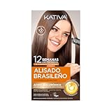 Kativa Pack Ahorro Kit Alisado Brasileño com Champú Post Alisado - Tratamiento Alisado Profesional En Casa - Hasta 12 Semanas de Duración - Alisado Keratina