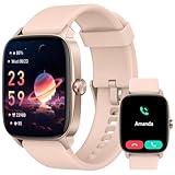 Reloj Inteligente Mujer Hombre con Llamadas Bluetooth y Voz AI, 1.85'' Smartwatch con Whatsapp Notificación, Pulsómetro/SpO2/Sueño/Podómetro, 110+ Modos Deportivos, Impermeable IP68 para iOS/Android