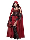 California - Disfraz de Caperucita Roja para Halloween para Mujer, Talla M (213096)