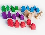 Agricola Meeples -25 Deluxe Wooden Farmer Set