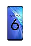 realme 6 – Smartphone de 6.5”, 8 GB RAM + 128 GB ROM, Procesador OctaCore, Cuádruple Cámara AI 64MP, Dual Sim, Color Comet Blue [Versión ES/PT]