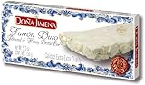DOÑA JIMENA - Turrón Duro Extra con Almendra Miel y Clara de Huevo, Textura Crujiente, Típico Dulce Navideño Calidad Suprema Sin Gluten, Turrón Tradicional 150G