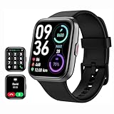 Tensky Reloj Inteligente Hombre con Llamadas y Voz de Alexa, Whatsapp Notificaciones, 1.85' Smartwatch Hombre 110 Modos Deportes 3 ATM SpO2/Pulsómetro/Monitor de Sueño Pulsera para iPhone Android