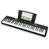Alesis Melody 61 Teclado Piano Eléctrico para Principiantes con 61 Teclas, con Altavoces, Atril para Partituras o Tablet, 300 Sonidos y Lecciones de Música