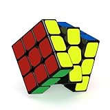 ROXENDA Cubo de Velocidad 3X3, Qihang Cubo Mágico 3X3X3 Speed Cube Etiqueta Súper Duradera con Colores Vivos