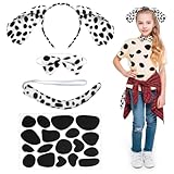 ACWOO Costume Conjunto para Niños, Disfraz de Perro Rayado, Accesorio Tola Diadema, para Halloween, Navidad, Carnaval y Cumpleaños