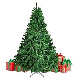 Árbol de Navidad 150 cm Muy frondoso con 684 Ramas en Formato de bisagra Pino de Navidad PVC Color Verde 150cm
