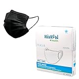 50 Mascarillas Negras Higiénicas Desechables Homologadas CWA 17553: 2020 con Método de Ensayo BFE:  99%