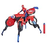 Marvel Spiderman- Moto Arácnida 3 en 1 (Hasbro E0593EU4)