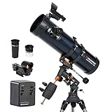 Celestron 31051 AstroMaster 130EQ Motor Drive Newtonian Reflector Telescope, Dark Blue