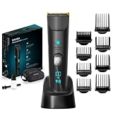 Cecotec Cortapelos Bamba PrecisionCare Wet&Dry. Cuchillas Acero Inoxidable con Revestimiento de Titanio, Batería de litio, Autonomía hasta 120 min, Longitudes 0,5-30 mm, 8 Peines