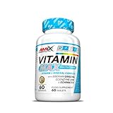 AMIX - Vitaminas para el Cansancio - Performance VitaMax Multivitamin - 60 Tabletas - Contiene Vitaminas y Minerales - Ideal para Deportistas de Resistencia - Complejo Vitamínico Completo