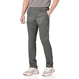 Amazon Essentials Pantalón de Golf Elástico de Ajuste Entallado Hombre, Gris, 32W / 30L