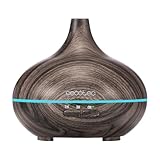 Cecotec Humidificador Ultrasónico con Difusor de Aromas Pure Aroma 150 Yin Grey. Depósito de hasta 150ml, 7 Colores LED Ajustables, Temporizador 3h, Ultrasilencioso, Función de Aromaterapia