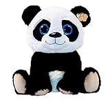 LB Peluche panda avec grands yeux Peluche assise 30 cm