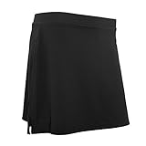 Spiro- Falda pantalón de Deporte de Secado rápido Resistente al Viento para Mujer (Grande (L)) (Negro)
