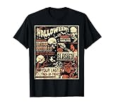 Póster de película de terror Vintage Terror Old Time Hallowe Camiseta