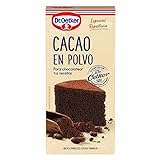 DR. OETKER Cacao en Polvo, Sin Azúcar Añadido y con Baja Acidez, Especial como Ingrediente o Decoración para Recetas de Repostería y Pastelería - Pack de 100 Gramos