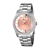 LOTUS Reloj Mujer Analógico de Acero Inoxidable 316l Plateado - Movimiento de Cuarzo - Relojes Mujer - Cristal Mineral de Alta Resistencia - Resistente al Agua 5 ATM 18126/1