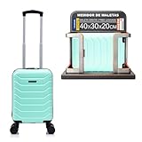 RAYKONG Maleta de Cabina ABS 40x30x20(24L)|Capacidad Maxima| Equipaje de Mano con Ruedas Desmontables para Ryanair | Vueling | EasyJet - Menta