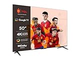 TCL 50P639 Smart TV con 4K HDR, Ultra HD, Google TV, Game Master, Dolby Audio, Google Assistant