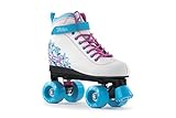 SFR Vision II patines de cuatro ruedas para niñas – color blanco y azul