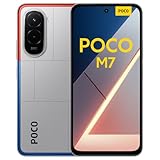 XIAOMI POCO M7 - Smartphone de 6+128GB, Cámara Dual de 50MP con AI, Pantalla inmersiva de 6,9” FHD+, Snapdragon 685, Carga rápida de 33W y Reversible de 18W, Cargador no Incluido, Plata (Versión ES)