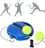 PROVO-Entrenador de Tenis, Tennis Trainer Set Trainer Baseboard con 2 Bolas de Rebote, para Entrenamiento en Solitario Niños Adultos Jugador Principiante