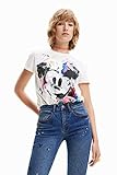 Desigual TS_Mickey Crash Camiseta, Blanco, XL para Mujer