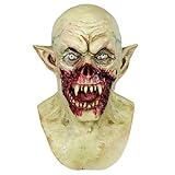 Molezu Máscara de vampiro Scary Kurten Monster Disfraz de Halloween Fiesta Demon Zombie Props para Cosplay