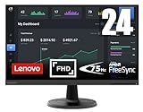 Lenovo D24-45 - Monitor 24' FullHD (VA, 75Hz, 4ms, HDMI, VGA, Cable HDMI, FreeSync) Ajuste de inclinación - Negro