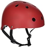 SFR Essentials Helmet Casco, Unisex para Adulto, Rojo (Red), S/M