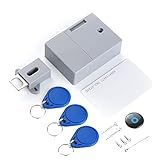 Irfora Sensor de tarjetas IC de batería cajón de gabinete inteligente Smart Lock DIY invisible oculto cerradura digital sin agujero perforado