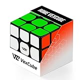 VexCube® Cubo Mágico 3x3 Velocidad, Puzzle De Gran Resistencia, Speed Cube Rompecabezas Educativo para Niños Y Adultos, Tensión Ajustable, Adhesivos De Fibra De Carbono, 5.5 cm