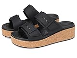 Crocs Brooklyn Cork Buckle, Sandalias Mujer, Negro, 37/38 EU