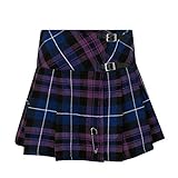 Tartanista - Kilt/Minifalda Escocesa con Correas y alfiler - 41,9cm - Honour of Scotland - EU38 UK10