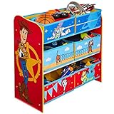 Toy Story 4 Kids Bedroom Toy Storage Unit with 6 Bins by HelloHome, 60cm (H) x 63.5cm (W) x 30cm (D)